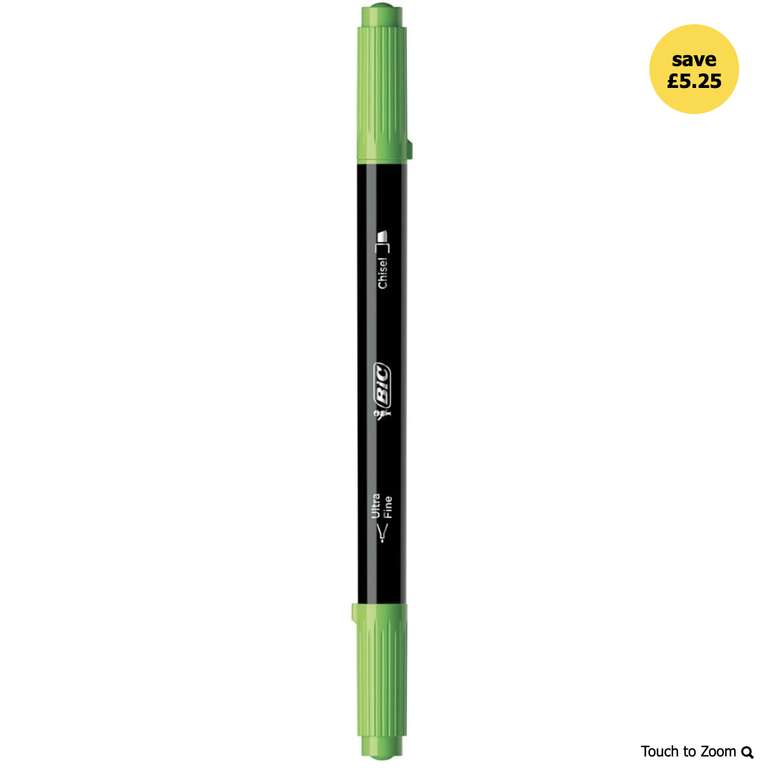 BIC 6 Pack Intensity Dual Tip Highlighter £1.75 - free click and collect from limited stores @ Wilko