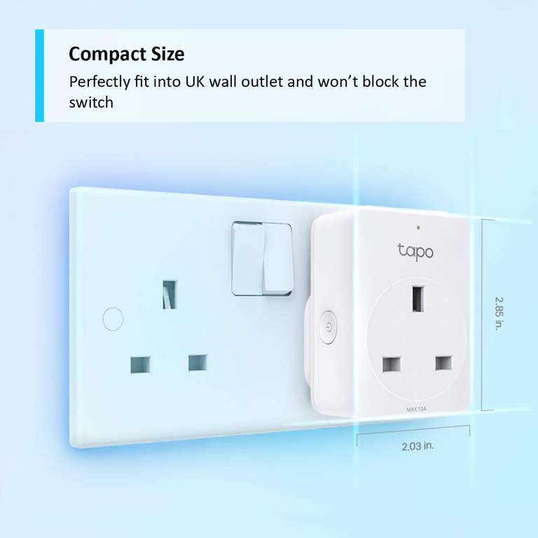 Tapo Smart Plug Wi-Fi Outlet, Works with Amazon Alexa & Google Home