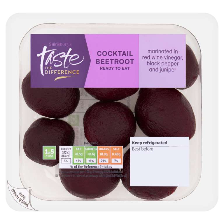 Sainsbury's Cocktail Beetroot, Taste the Difference 200g - Nectar Price