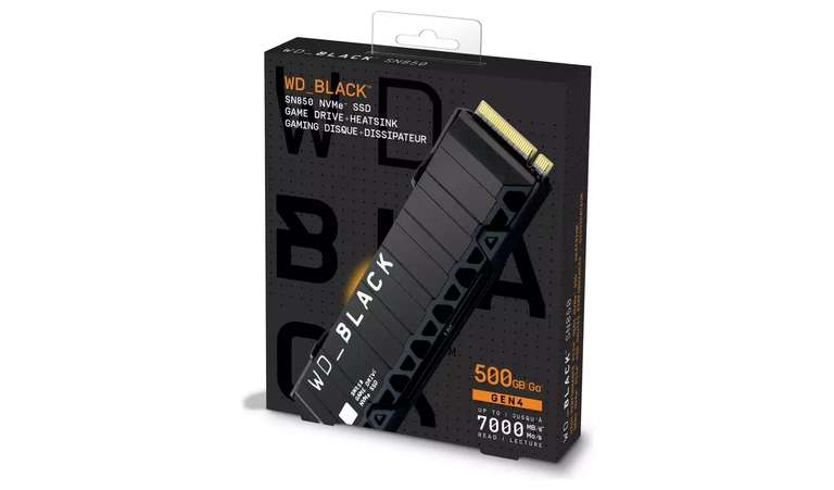 WD_BLACK SN850 500GB NVMe SSD For PS5 & PC £27.50 + Free Click & Collect @ Argos (Select Stores)