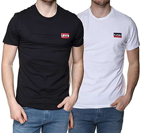 Levi's Men's 2-Pack Crewneck Graphic Tee T-Shirt - £10.95 @ Amazon