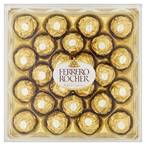 Ferrero Rocher Pralines, Pack of 24 (300g) £4.25 @ Amazon Fresh (£40 spend for free delivery)