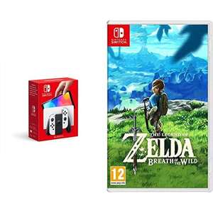 Nintendo Switch Oled + 4 Copies of The Legend of Zelda: Breath of the Wild £334.98 @ Amazon