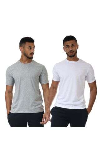 Champion Mens Legacy 2 Pack T-Shirt in White Grey £9.99 + £3.95 delivery @ Get The Label
