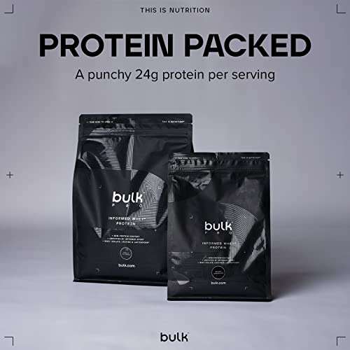 Bulk Informed Whey Protein Isolate Powder, Protein Shake with Added Digestive Enzymes, Double Chocolate, 2.27 kg