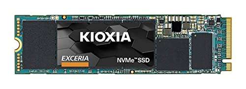 KIOXIA EXCERIA NVMe SSD, M.2 2280 Form Factor, 1TB, 1700MB/s, 350,000IOPS SATA-based hardware £43.05 sold by Ebuyer UK Limited @ Amazon