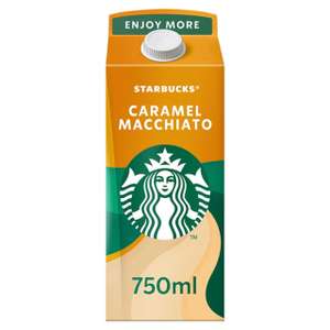 Starbucks Multiserve Iced Coffee 750ml (Caramel Macchiato / Caffe Latte) - £2.50 @ Morrisons