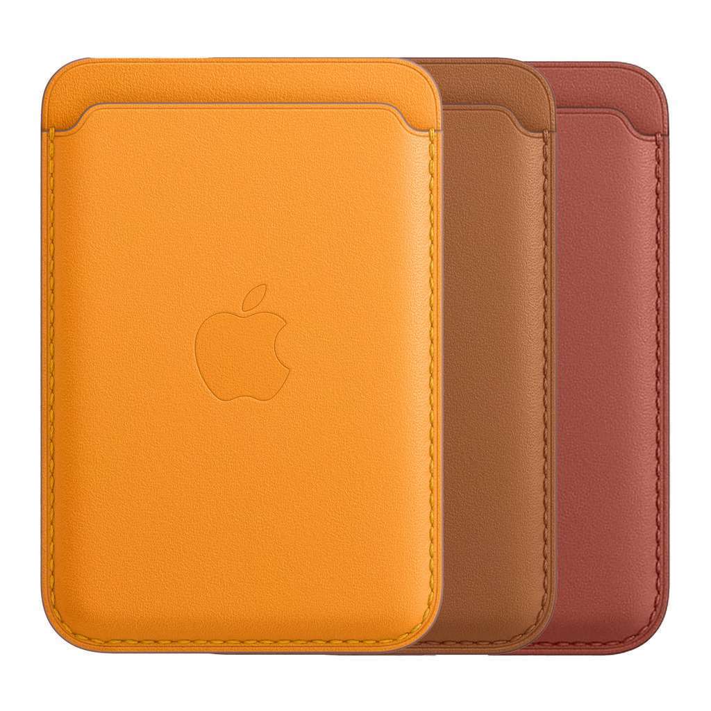 Apple - iPhone Leather Wallet with MagSafe - Saddle Brown