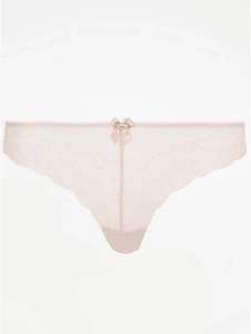 Ladies Knickers from 50p eg Pink Lace Brazilian Knickers size 6 50p @ George (Asda)