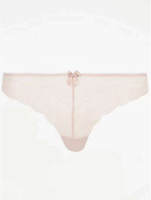 Ladies Knickers from 50p eg Pink Lace Brazilian Knickers size 6 50p @ George (Asda)
