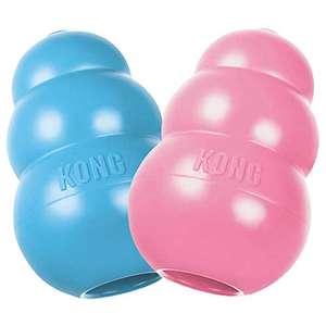 KONG - Puppy Toy Natural Teething Rubber - Fun to Chew, Chase & Fetch - For Small Puppies (Colour May Vary) £4.79 @ Amazon