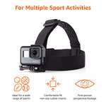 Amazon Basics Head Strap Camera Mount for GoPro, Black