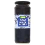 Asda Pitted Black Olives 340g drained weight - glass jar - Instore Redditch