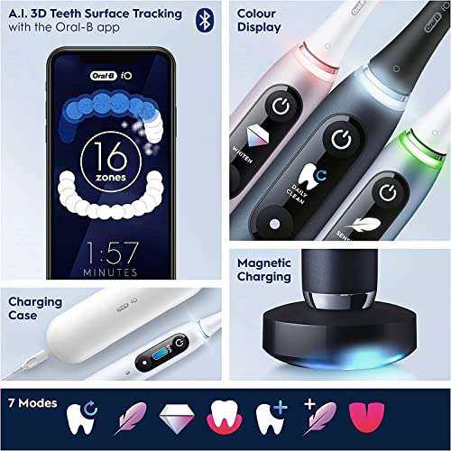 Oral-B iO9 Electric Toothbrush with Revolutionary Magnetic Technology, App Connected Handle, 1 Toothbrush Head £225.69 @ Amazon