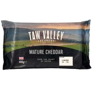 Taw Valley Mature Cheddar/Extra Mature Cheddar 400g