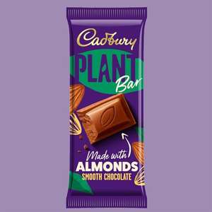 18 x New Cadbury Plant Made With Almonds Smooth Vegan Chocolate 90g Bars £9.99 delivered Minimum Best Before 17/08/2022 at Yankee Bundles