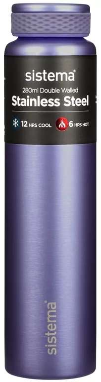 Sistema Chic Stainless Steel Bottle - Colour May Vary