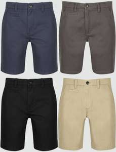 Cotton Chino Shorts with Stretch (in 4 colours) for £11.99 each with code + £2.80 delivery at Tokyo Laundry