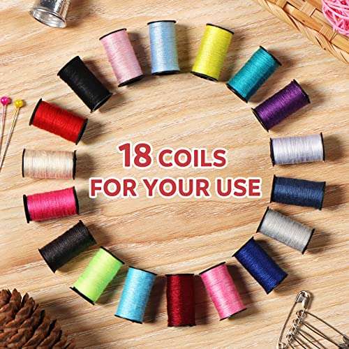 Portable Mini Sewing Kit equipped with Sewing Needles, Thread 70pcs £2.99 Sold by Lindastas-UK and Fulfilled by Amazon