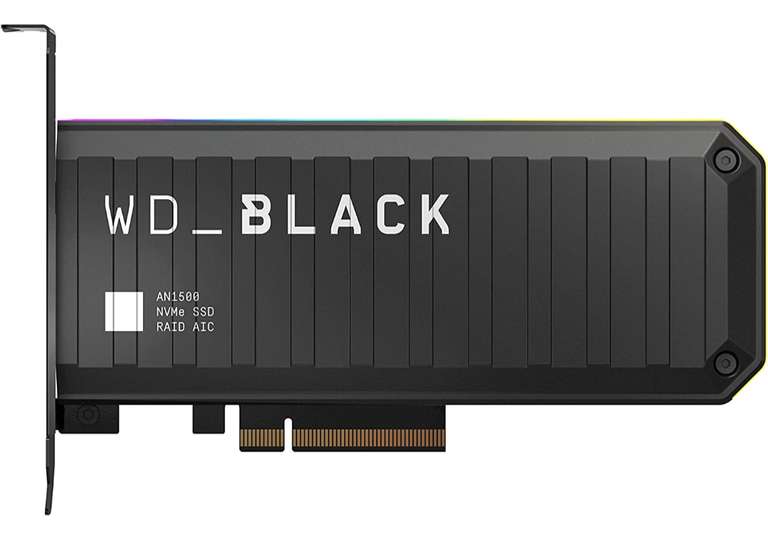4TB - WD_BLACK AN1500 PCIe Gen3 technology NVMe SSD Add-in-Card Up to 6500/4100MB/s R/W - £238.99 delivered @ WD Shop