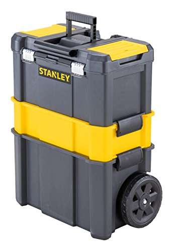 STANLEY Essential Rolling Workshop Toolbox, 3 Tier Stackable Units, STST1-80151 - £29.99 at Amazon