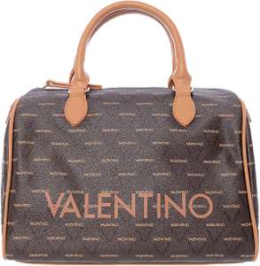 Valentino Bags Women's Brown Liuto Monogram Logo Bowler Bag