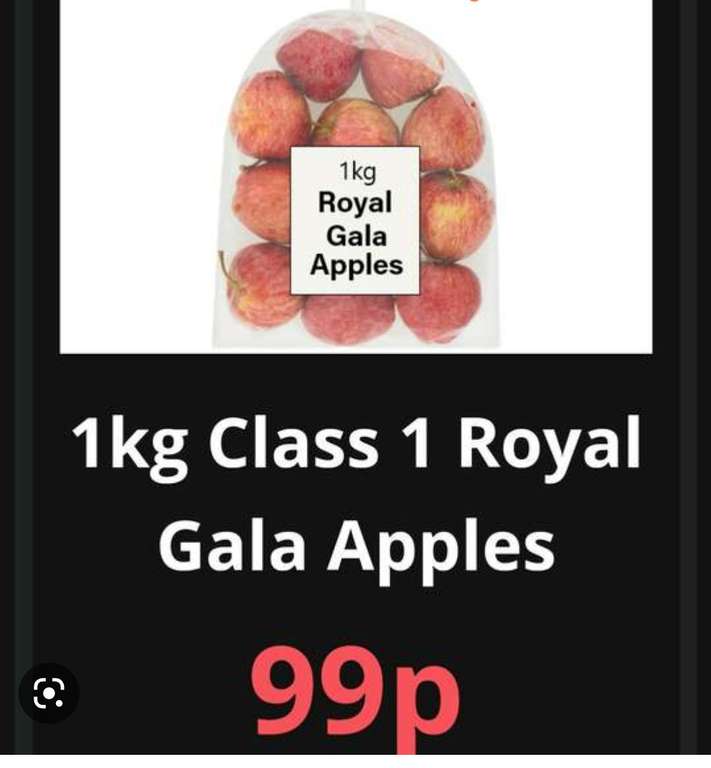 1kg Gala Apples 99p @ Farmfoods