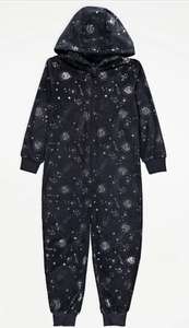 Navy Star Constellation Print Hooded Onesie £6-7 (£5.40-£6.30 with Asda George Rewards) + Free Click & Collect @ George (Asda) with