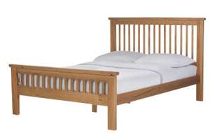 Argos Home Aubrey Superking Wooden Bed Frame - Oak Stain