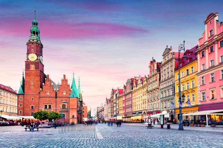 Return flights from London Luton to Wroclaw for £21.98 PP various dates through October via Wizz Air