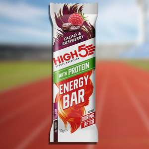 12 X High 5 Sports Nutrition Cacao & Raspberry 50g Energy Bars - BBE 16/07/22 £4.99 + £1 delivery @ Yankee Bundles
