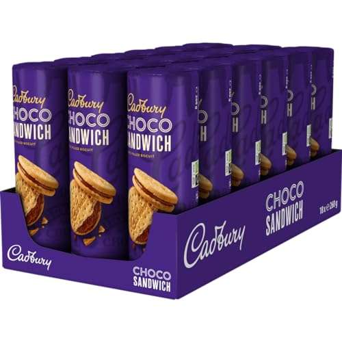 Cadbury Chocolate Sandwich Biscuits 260g (Pack of 18)