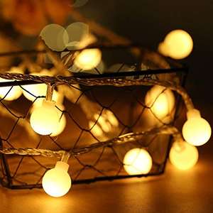 Fulighture Globe String Lights, 16ft 40LEDs Ball Fairy Lights, USB Powered warm white £5.39 Dispatches from Amazon Sold by Fulighture LED