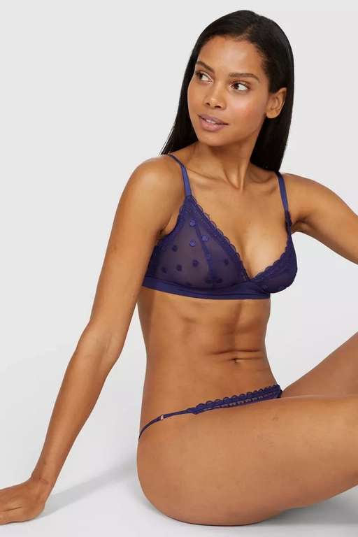 Spot Embroidery Bralette - £5 + Free Delivery With Code - @ Debenhams