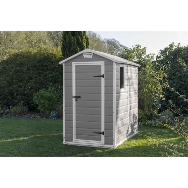 Keter Manor 4 ft. W x 6 ft. D Apex Outdoor Garden Shed