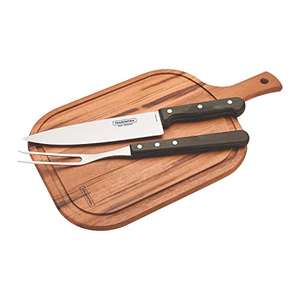 Tramontina Churrasco Carving Cooks Knife Set With Chopping Board - £8.10 @ Amazon
