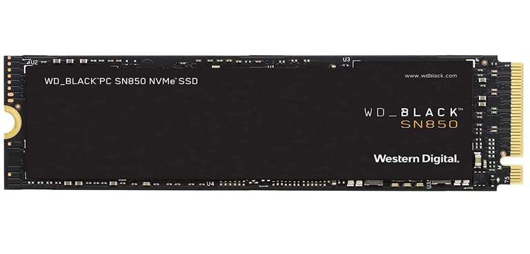 WD BLACK SN850 500GB M.2 2280 PCIe Gen4 NVMe Gaming SSD £60.67 @ Amazon