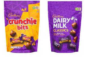 Cadbury Crunchie Bits Chocolate Pouch 360g / Cadbury Dairy Milk Classics Pouch 350g / Roses or Heroes Pouch 357g - £2.50 @ Asda