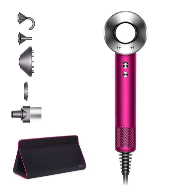 Dyson Fuchsia Supersonic Hair Dryer with Travel Bag