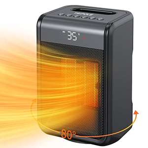 TriPole Space Heater, 1500W, Ceramic Heater with Thermostat with voucher Sold by TriPole FBA