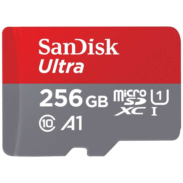 SANDISK 256GB Ultra microSD Card + Adapter, Up to 150MB/s Read Speeds - Sold by Flux Cart / FBA