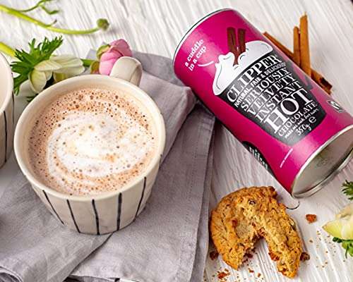 Clipper Instant Hot Chocolate (6x350g Tubs) £15 or £12 Subscribe & Save at Amazon