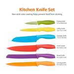 Amazon Basics 12-Piece Knife Set, Multicolor - W/Voucher