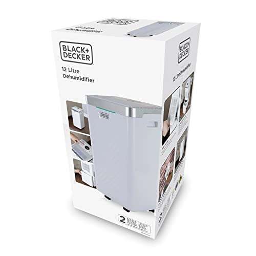 BLACK & DECKER BXEH60003GB 12 Litre Dehumidifier with 4-in-1 Functionally- £118.99 @ Amazon
