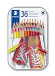 STAEDTLER 175 M36 Wood-Free Coloured Pencils - Assorted Colours (Tin of 36) £4.99 @ Amazon