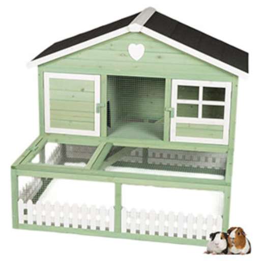 Pets at Home Blossom Guinea Pig Hutch Green & White £89.10 with code at Pets at Home