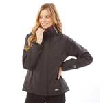 Trespass Womens Florissant Waterproof Hooded Shell Jacket (in Black) - £21.99 (£4.99 Delivery) - @ MandM Direct