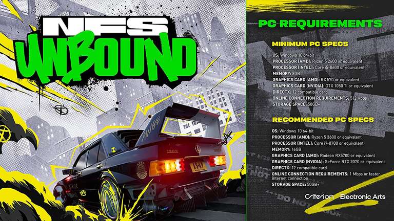 Need for Speed Unbound (PC Origin Key) - £17.99 via Amazon Media EU S.à r.l.