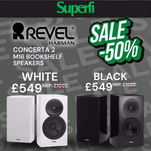 Revel Concerta2 M16 Bookshelf Speakers - £549 @ superfi