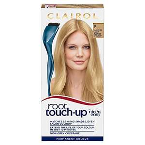 2 X Clairol Nice'n Easy Root Touch-Up Permanent Hair Dye 9 Light Blonde £3 (£2.86 Subscribe & Save) @ Amazon